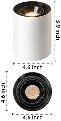 OKELI White Modern LED Dimmable Ceiling Light Fixtures for Hallway Kitchen Entryway, 20W 1300LM 2700K-6000K Flush Mount Close to Ceiling Lighting, Cylinder Ceiling Lamps for Living Room 3pack