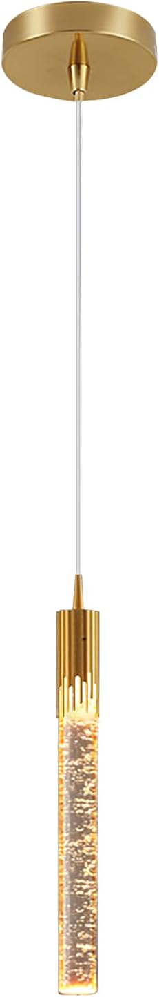 Pendant Lighting for Kitchen Island Gold Mini Chandeliers Ceiling Pendant Light Over Island Sink LED Ceiling Hanging Light for Dinning Room Bedroom (1-Pack