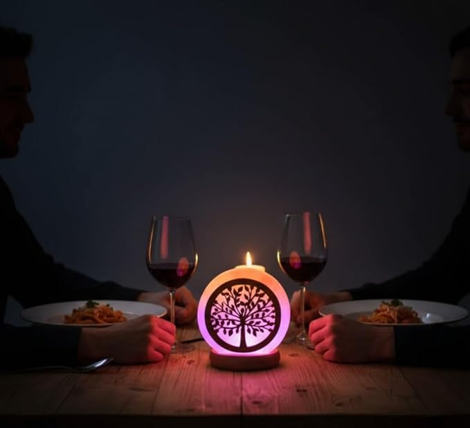 HL Himalayan Pink Salt USB Multi Colored lamp (Tree)