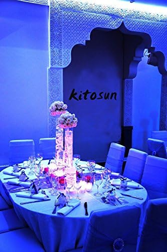 LED Light Base for Glass Art - 6 Inch RGB 16 Colors LED Vase Base with Remote Control for 3D Display | Battery Operated LED Light Wedding Centerpieces Pedestal for Glass Art Figurines