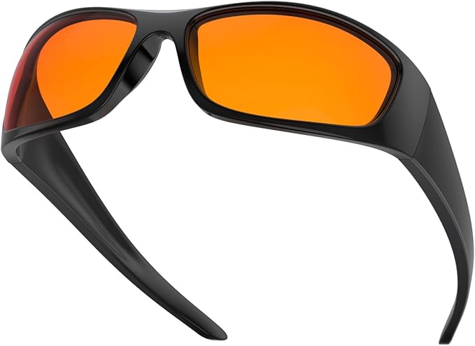 Bloomoak 99% Blue Light Blocking Glasses,Nighttime Sleep,Fully Wraparound Your Eyes with No Leaks for Side Glare/Dry Eyes