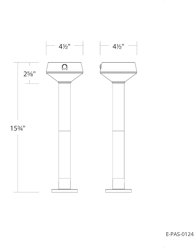 EcoPath Solar Collection LED Landscape Path Light or Fence Post Light with Linkable IR Motion Sensor and Daylight Sensor 80 Lumens 8 Hours on Full Charge 3000K in Black