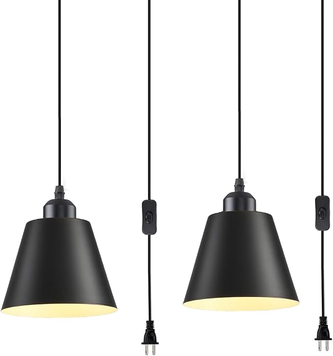 Farmhouse Pendant Lighting,Chandelier Industrial Pendant Light, Modern Kitchen Island Lights Fixtures Ceiling Hanging Dining Room Living Room