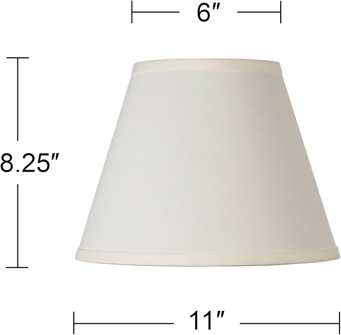 Disa Clay Sandstone Linen Empire Lamp Shade 6x11x8.25 (Spider) - Springcrest
