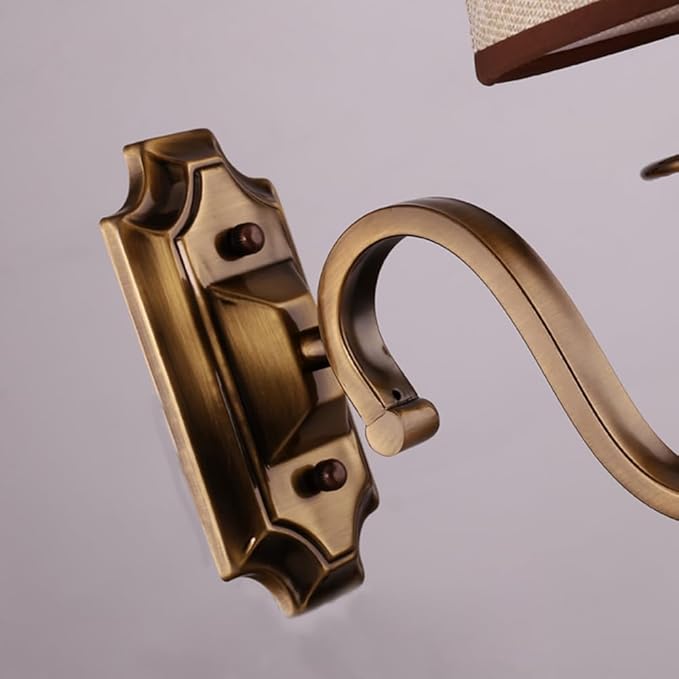 Aiwen Vintage Modern Wall Sconce Wall Lamp Wall Light Solid Brass Fitting Fixture 1 Light