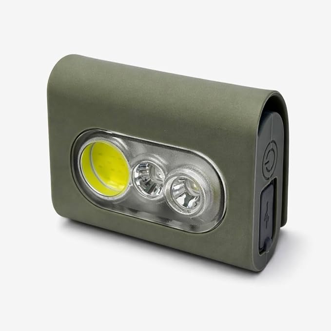 AVANTO TRI-O Clip-On Safety Light, Rechargeable USB-C 3-Beam XPG + COB + LED, Magnetic Mount, Ultra-Bright 500 Lumens for Running, Walking, Cycling & Outdoor Visibility