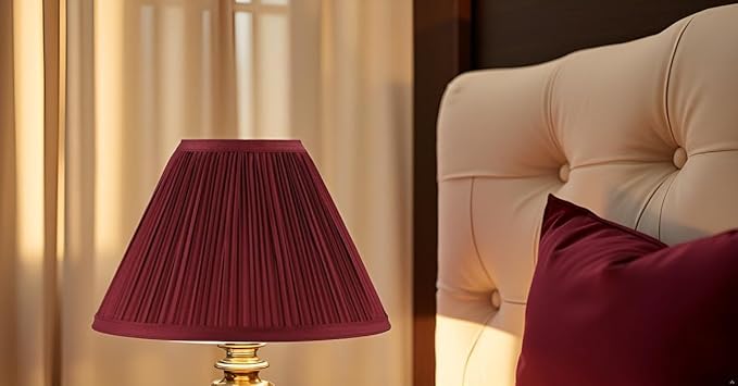 Aspen Creative 59174, Empire Uno Lamp Shade, Dark Mahogany, 4" Top x 10" Bottom x 7" Slant Height, Slip UNO 33mm