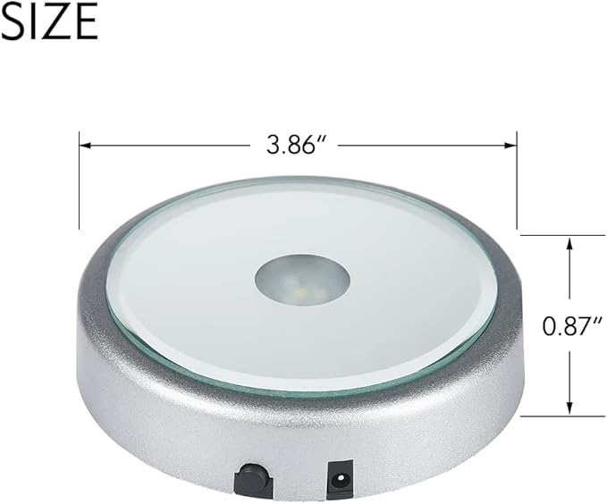 IFOLAINA LED Display Multicolor Light Base for 3D Crystal Art - Lighted Up Stand Color Changing Small LED for Glass Art