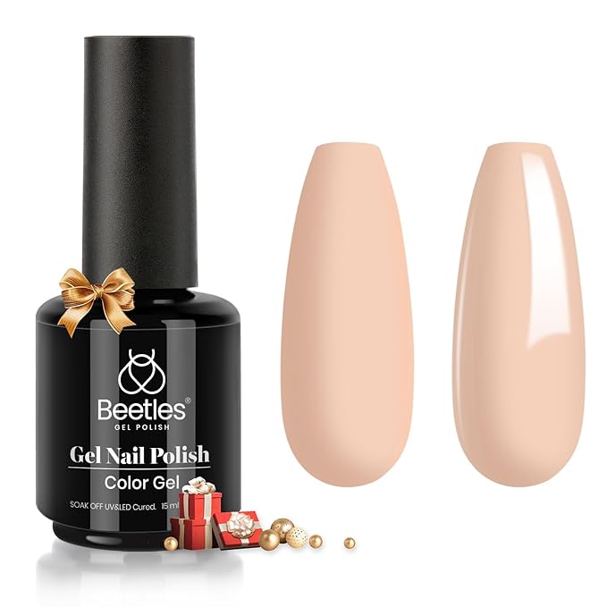 Beetles 15ml Natural Gel Polish Pale Nude Color Nail Gel Pink Neutral Soak Off Uv LED Nail Lamp All Season Nail Art Design Manicure Salon DIY Salon