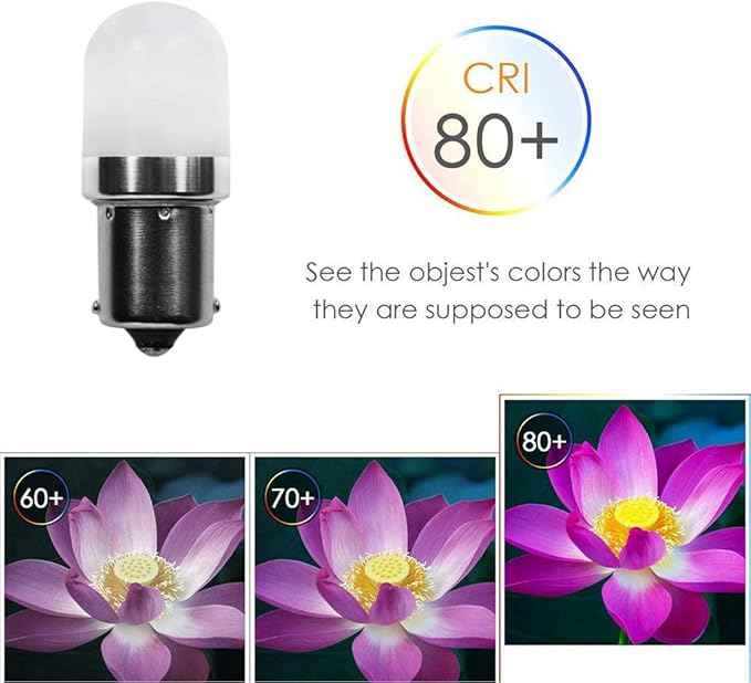 1141 BA15s Bayonet LED Bulbs 12V, Weatherproof 1156 S8 Landscape Light Bulb, 1W Warm White Color 2700K for RV and Outdoor Lighting Path Deck Lights Pack of 4