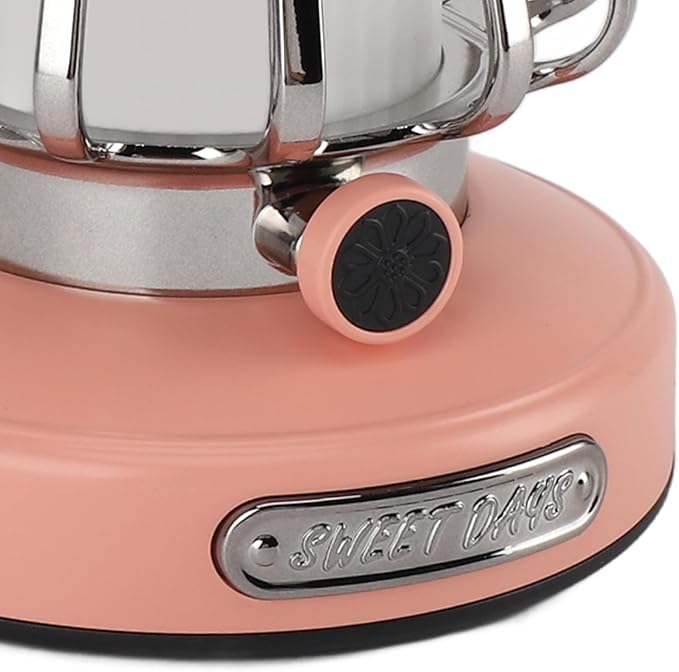 Vintage Lantern Decorative,Hanging Lantern Decor,Camping Lantern Portable Tent Light Emergency Light,Retro Rechargeable Camping Lantern,Infinite Dimming 3 Level Color Temperature (Pink)