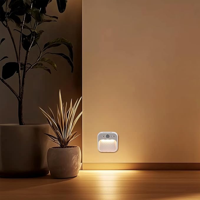 Led Night Light with Motion Detector 2 Pack, Cabinet Light Dimmable with Timer Function, Staircase Lighting 3 Color Temperature 3000/4500/6000K, Hallway Light Rechargeable 600mAh for Children's Room