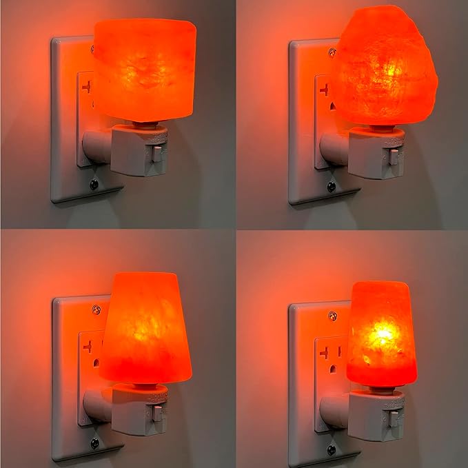 TWDRTDD Night Light 2 Pin Plug in Base, 360° Rotatable Waterpfoof Nightlight with On/Off Switch for Himalayan Salt Wall Lamp (White)