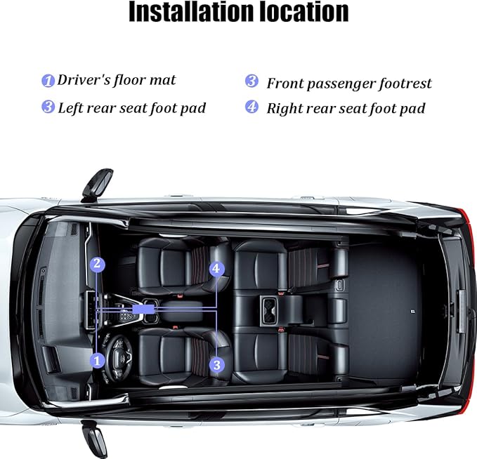 Car Interior LED Lights – 4-in-1 USB Ambient Neon Light Kit for Dashboard & Center Console, Universal SUV Truck Sedan (Yellow)
