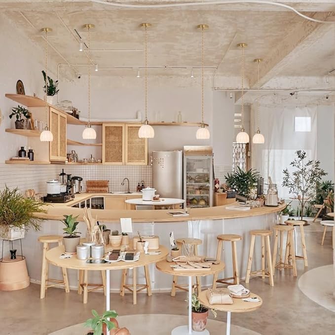 Mini Pendant Light with White Tulip Glass Lmapshade, Brass Vintage Pendant Light Adjustable Hanging Light for Kitchen Island Dining Room Hallway