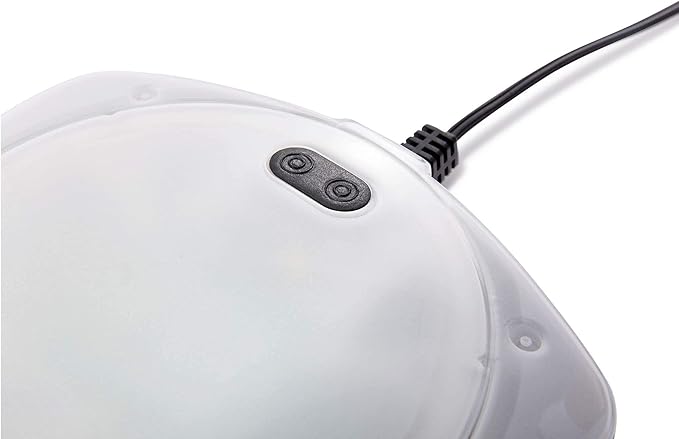Intex Underwater LED Magnetic Above Ground Wall Pool Light with Magnetic Transmitter and 4 Options, Multicolor/White