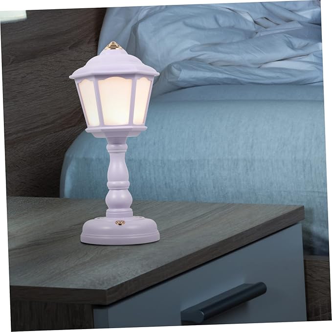 1set Vintage Lamp for Bedroom Mini Table Light Rechargeable Nightstand Retro Style USB Power