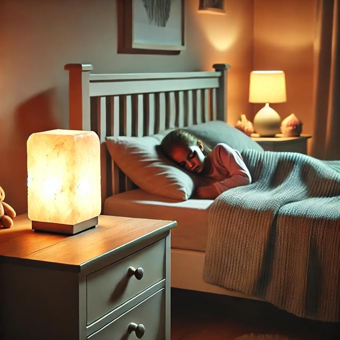 Himalayan Salt Lamps, Natural Crystal Salt Glow Night Lights for Lighting and Decoration, UL Listed