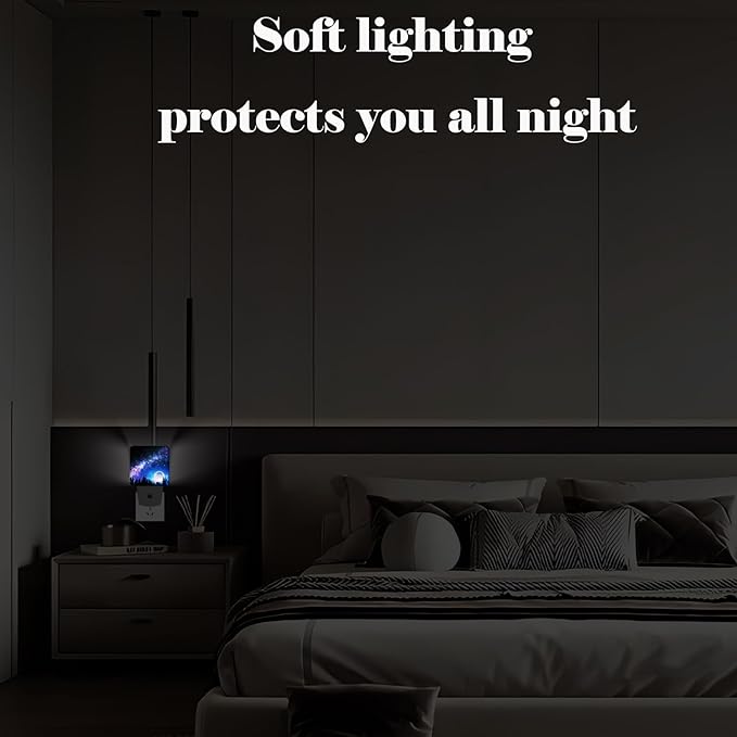 Starry Sky Night Light,Plug-in Nightlights Auto Sensor Night Lamp Dusk to Dawn Lamp Home Decor for Nursery Children Girls Boys