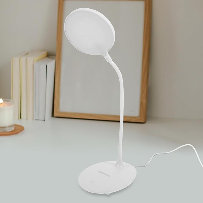 Dimmable USB Charging LED Desk Lamp Eye-Caring Table Light for Office Reading with Touch Control Soft Illumination Suitable for Study and Work