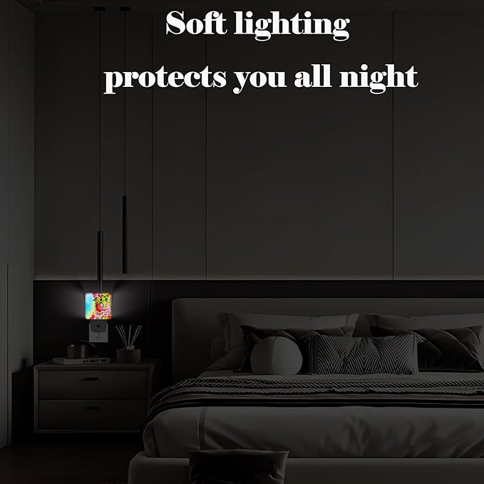 Red Cardinal Night Light,Plug-in Night Lights with Dusk to Dawn Sensor for Stairway,Hallway,Bedroom Sleep Friendly Ideal for Women/Girls/Boys Gift,0.5w