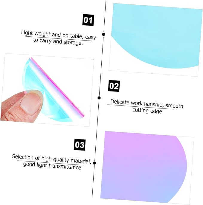 20 Pcs Led Sunset Lamp for Room Decor Camera Filter Sheet Film for Photo Lighting Decor Lighting 66mm Diameter