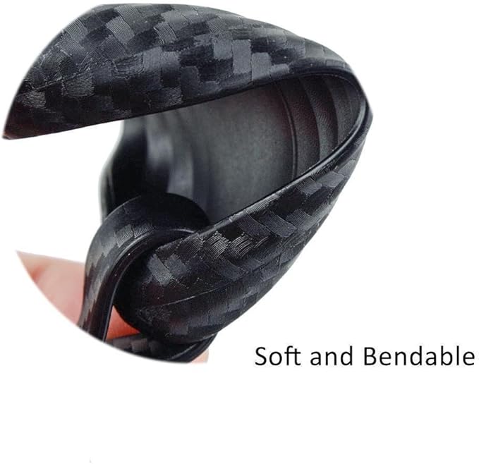 x xotic tech Carbon Fiber Pattern Soft Silicone Key Fob Shell Skin Cover w/ Keychain, Compatible with Nissan Titan Pathfinder Altima GT-R 370Z Infiniti Q50 Q60 QX50 G37 Smart Keyless Entry Key