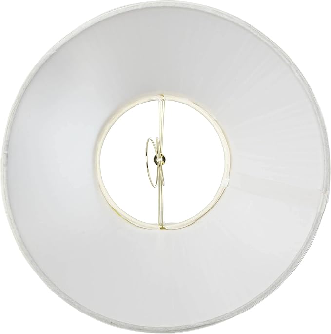 Antique White Medium Empire Mushroom Pleated Lamp Shade 5" Top x 11" Bottom x 7.5" High (Clip-On) Replacement - Springcrest