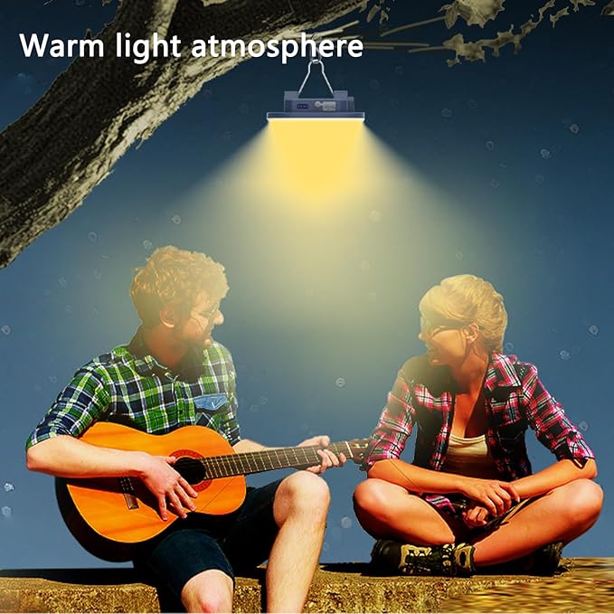 6 inch Rechargeable Camping Light TeiNewBy 4000LM 16500mAh up to 10-60 Hours Running, 5 Light Modes,LED Camping Lantern Portable,Magnetic Base for Hurricane Emergency, Outdoor, Hiking, Home and Car