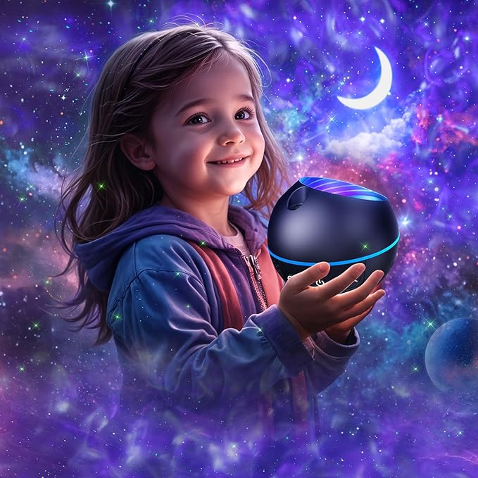 【Gift Package & Birthday Gift】STARS+MOON 15 Colors/240 Lighting Modes Galaxy Projector Star Projector,Galaxy Lights for Bedroom,Star Projector Galaxy Light Gifts Room Decor for Teen Girls Boys (black)