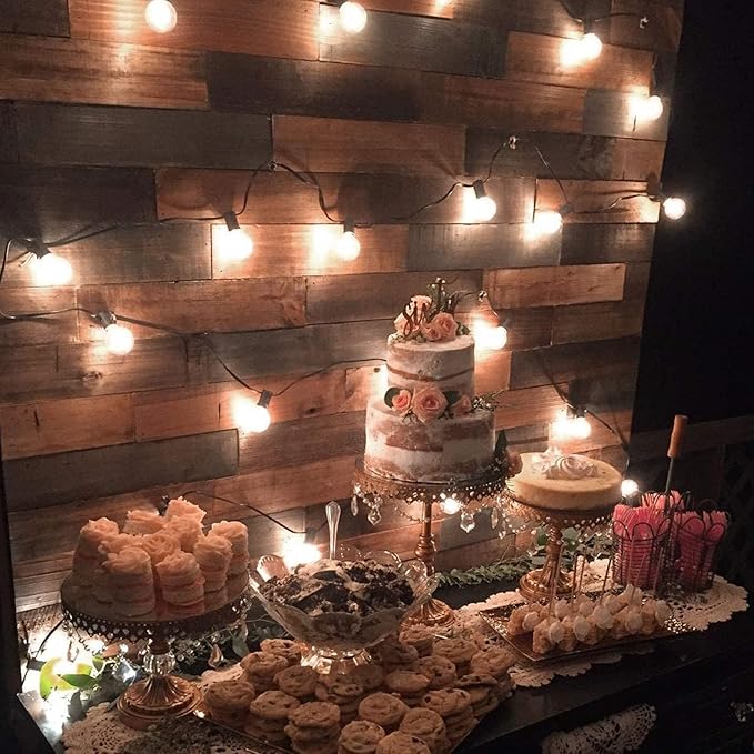 G40 Led Replacement Light Bulbs 1W Shatterproof Globe Bulb fits E12 or C7 Candelabra Screw Base Sockets, 1.5 Inch Dimmable Light Bulbs, Warm White (10Pack 2200k), Not for Solar String Lights