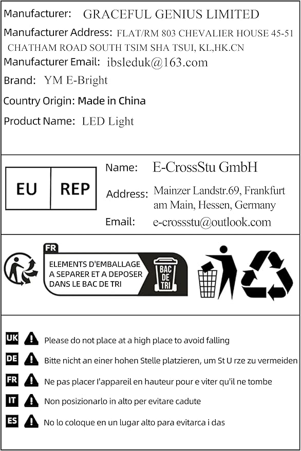 YM E-Bright White Golf Cart Lights Car Underglow Led Strip Lights for Marine Boat Deck Motorcycles Kayak Interior Exterior 5050 Chipset 15SMD Waterproof IP67 DC 12V(Pack of 4)