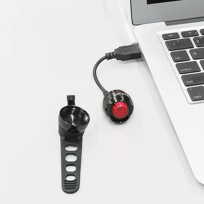 CATEYE ORB USB Rechargeable Safety Light – High-Visibility LED Flashing Bike Light, Multiple Lighting Modes, Durable Aluminum Design, Fits Road, MTB, Gravel Bikes