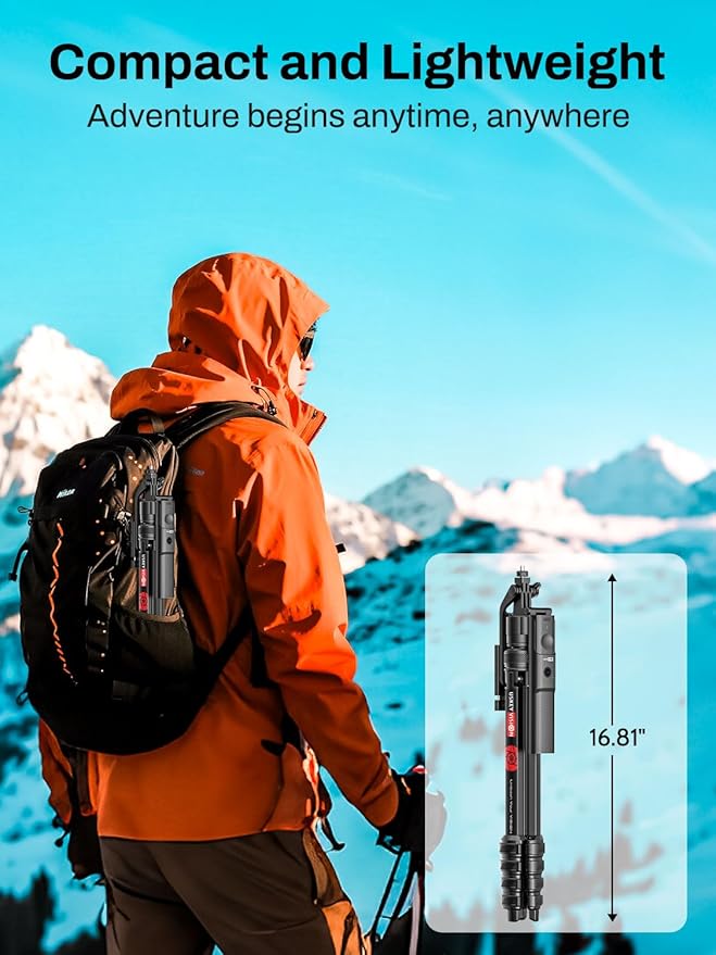 USKEYVISION Auto Face Tracking Tripod for iPhone 360°Rotation w/Camera Mount,Phone Tripod w/Remote,Selfie Stick for Android & Phone Stand for Video Recording, YouTube/TikTok/Vlogging(R01 PRO)