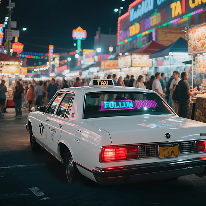 2PC Devil Eyes LED Lights for Car/Truck/SUV Windshield - 23.6"x4.71", App Control, IP68 Waterproof, USB-Powered