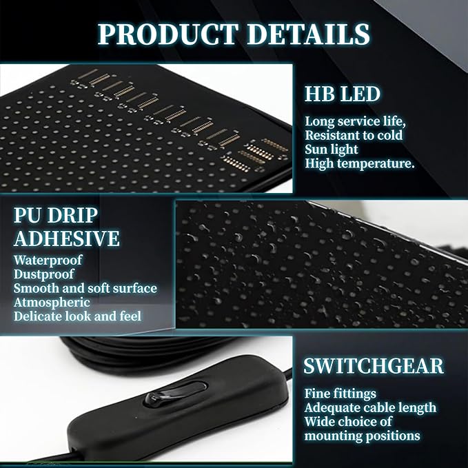 2Pcs Devil Eyes Light for Cars, 23.62inx4.72in Programmable LED Display for Car Windows - Flexible Waterproof Dynamic Eyes with Bluetooth App Control, Suitable for Cars and Trucks