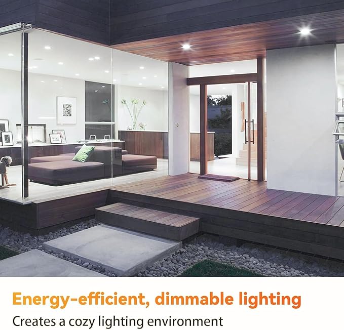 TJOY 12 Pack BR30 Led Bulb 65W Equivalent, Dimmable Flood Light Bulbs Indoor, E26 Base, 4000K Natural White, 9W, 800 LM, Recessed Lighting Bulbs for Ceiling, Recessed Can, Living Room and Kitchen