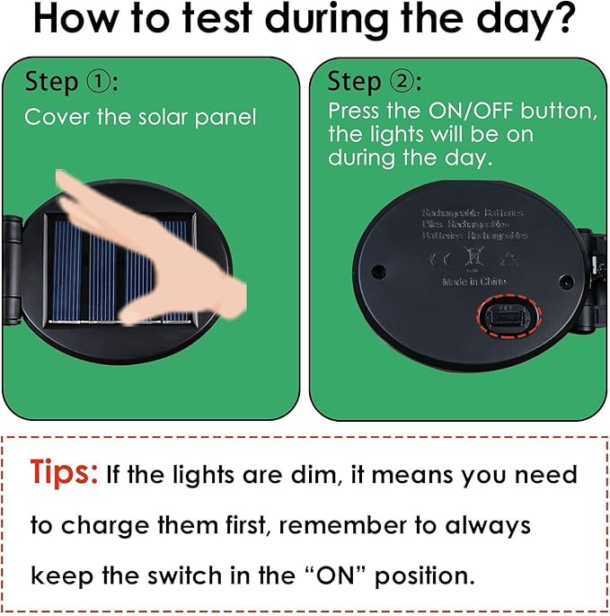 OZS 6Pack Total 48LED Solar Garden Lights Christmas Fairy Outdoor - Solar Firefly Lights Fairy Outdoor, Sway by Wind, Waterproof for Pathway Patio Yard Christmas Decorations(Red&White)