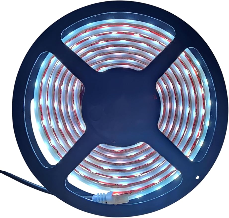 IP68 White 8FT Marine LED Strip Lights | Marine Submersible LED Light Strip | Boat LED Strip Light 12V Waterproof | Waterproof Led Lights | Under Gunnel Lights