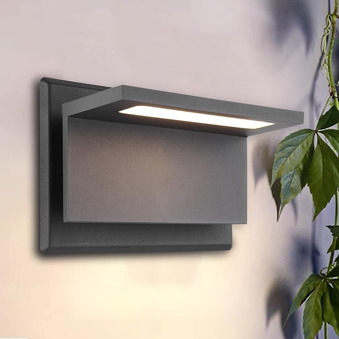 Outdoor LED Wall Sconce – Modern Waterproof Lantern Fixture for Porch, Patio & Garden