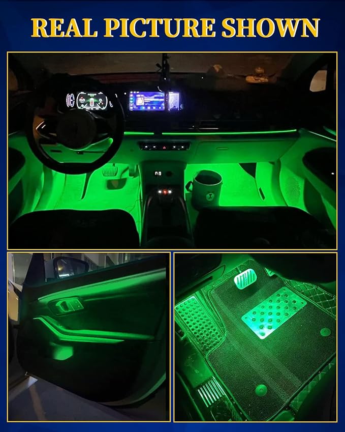 Green Led Strip Lights,DUOFU365 Marine Boat Led Navigation Lights 30CM 15 SMD IP67 Waterproof Auto Interior Lights for Home Decoration Car Motorcycles Boat Golf Cart Truck with 3M Tape(6PCS)