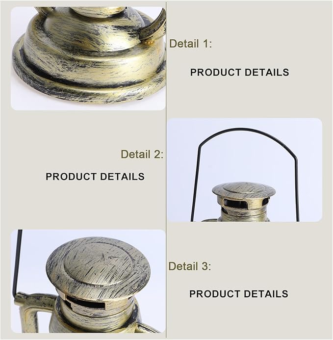 Creative Handheld Retro Kerosene Lantern Cordless Night Light Boho Decor Home Decor Atmosphere Lantern