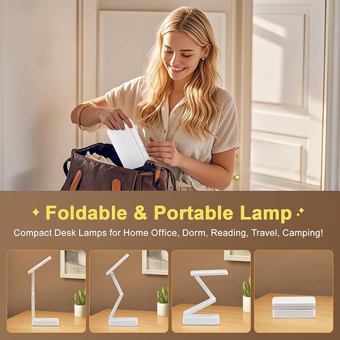 Rechargeable Lamps Cordless Lamps,6000mAh Battery Powered Lamp,3 Colors+Dimmable Desk Light,Rechargeable Table Lamp with USB Charging Port+45min-Timer,Wireless & Portable Light,Battery Operated Lights