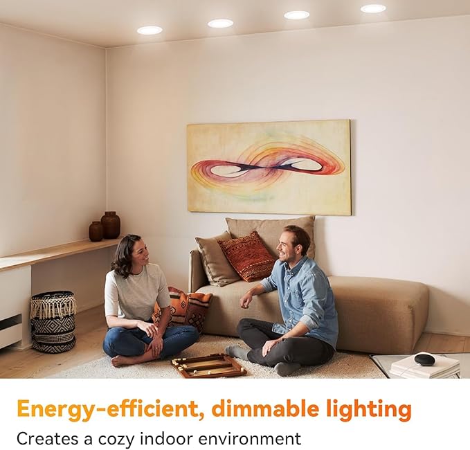 TJOY 6 Pack BR30 Led Bulb 65W Equivalent, Dimmable LED Flood Light Indoor, E26 Base, 5000K Daylight, 9W, 800 LM, Recessed Lighting Bulbs for Ceiling, Recessed Can, Living Room and Kitchen