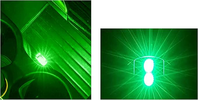 ICBEAMER Type C Adapters Atmosphere Light 1-Pack (Green) | Universal Plug-in Miniature LED Night Light for Car Interior and Trunk Ambient Lighting, Easy Installation, Energy Efficient