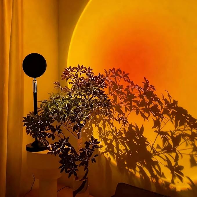 Sunset Lamp Projector,180 Degree Rotation Sun Projection Light Led Night Light Floor Lamp with USB Port,Sunset Lamps for Photography Party Bedroom Decor,Christmas Gifts for Women