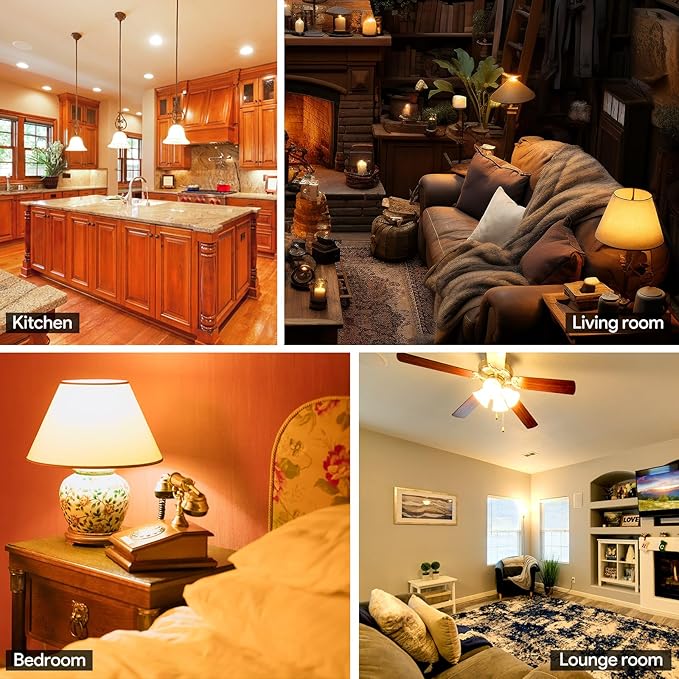 24 Pack A19 LED Light Bulb, 40 Watt Equivalent, Efficient 5Watt, 450 Lumens, Softwhite 2700K, E26 Medium Base, Non-Dimmable, ETL/UL Listed