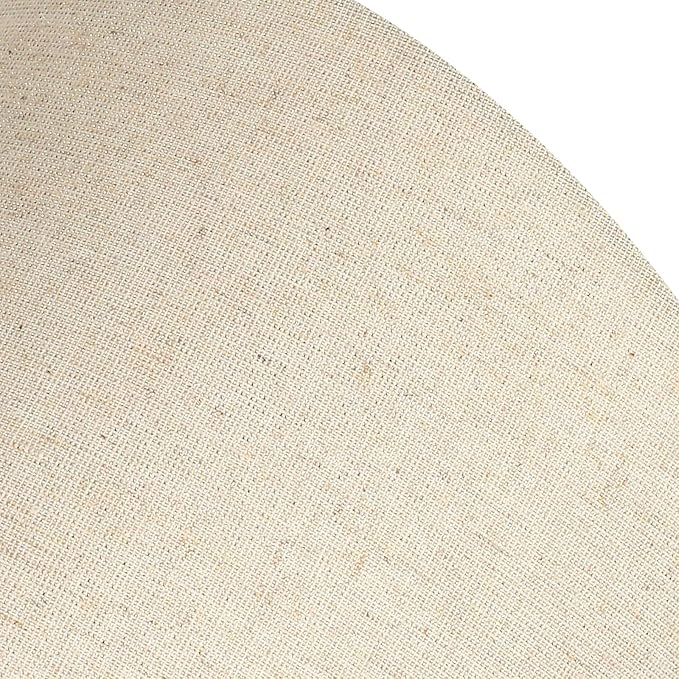 Small Lamp Shade, ALUCSET Barrel Fabric Lampshade for Table Lamp and Floor Light, 6x10x7.5 inch, Natural Linen Hand Crafted, Spider