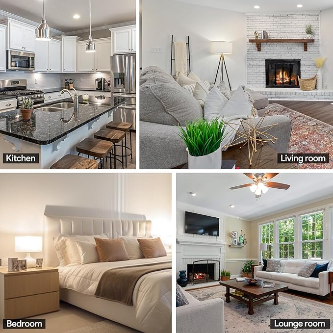 24 Pack A19 LED Light Bulb, 40 Watt Equivalent, Efficient 5Watt, 450 Lumens, Neutral 4000K, E26 Medium Base, Non-Dimmable, ETL/UL Listed