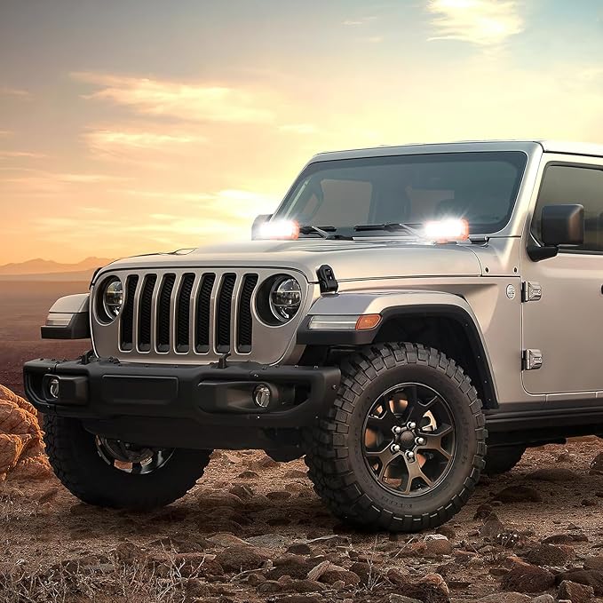 Nilight LED Light Bar 2PC 6.5Inch 120W Flood Spot Combo Triple Row Driving Lamp Roof Bumper Off Road Work Lights for Van Camper Wagon Car Pickup Golf Cart ATV UTV SUV Truck Boat 4x4